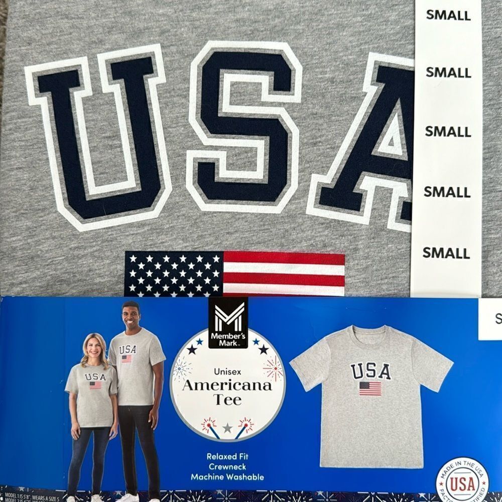 NWT MEMBERS MARK USA T-shirt